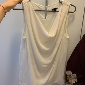 Ann Taylor White Causal Vest